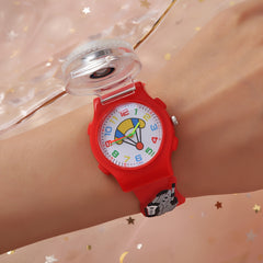 Red LED Fidget Spinner Watch for Kids