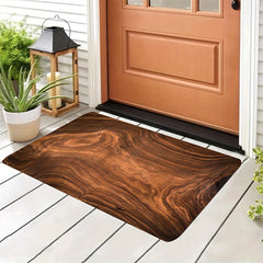 Vintage Wood Print Kitchen Rug Soft Anti Fatigue Waterproof Non Slip Mat