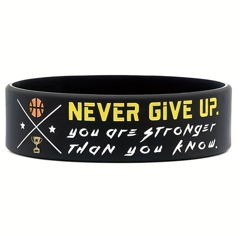 Motivational Basketball Wristbands Sports Quotes Team Awards