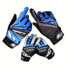Breathable Non Slip Cycling Gloves Touch Screen Lightweight Wear Resistant