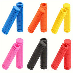 2pcs Colorful Fixed Gear Bike Handlebar Cover Soft Rubber Grip Stopper