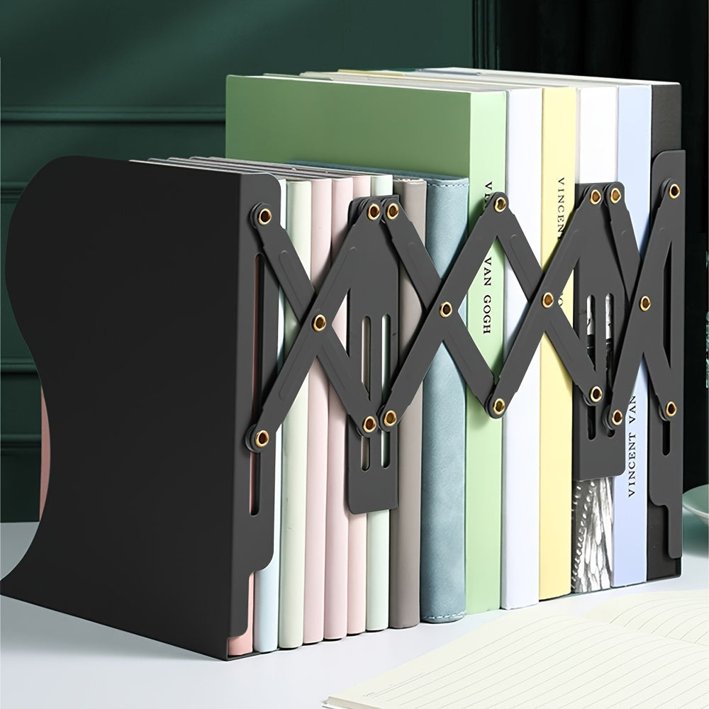 Adjustable Bookend Expandable Magazine File Holder Desk Organizer