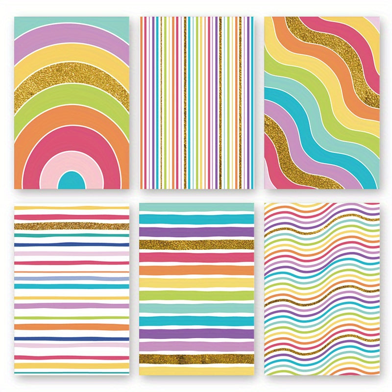 6 Birthday Greeting Card Set with Envelopes