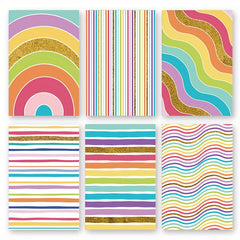 6 Birthday Greeting Card Set with Envelopes