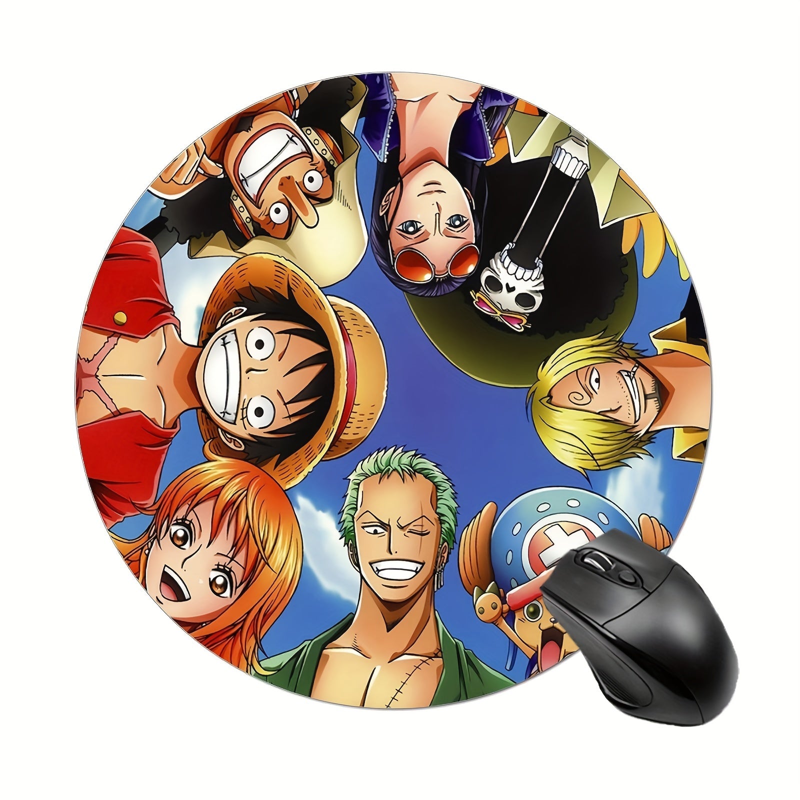 Custom Gaming Mouse Pad for Women and Girls, Round Non-Slip Rubber Mouse Mat
