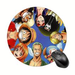 Custom Gaming Mouse Pad for Women and Girls, Round Non-Slip Rubber Mouse Mat
