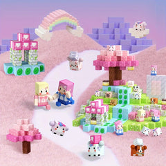 100pcs Magnetic Building Blocks Sakura World Set Magnetic Puzzle Sakura Tree Mag