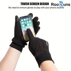 Double-sided Velvet Warm Gloves Winter Touch Screen Anti-slip
