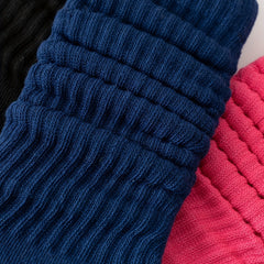3 Pairs Solid Slouch Socks Comfy & Soft All match Sports Socks Women's Stockings