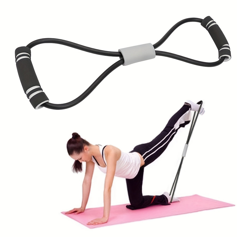 8 Shaped Yoga Stretch Strap Elastic Resistance Band for Home Gym Pilates