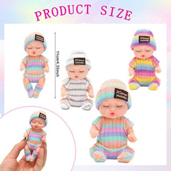 2pcs Y2K Style Sleeping BJD Reborn Dolls in Vibrant Colors