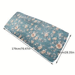 Vintage Flower Print Turban Cap Boho Twist Pleated Elastic Head Wrap