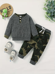 Boys Pullover Sweatshirt & Jogger Pants Set