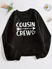 COUSIN CREW Boys Sweatshirt Long Sleeve Crew Neck Tops Kids Clothing