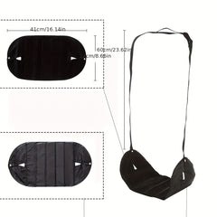 Outdoor Swing Seat with Portable Footrest