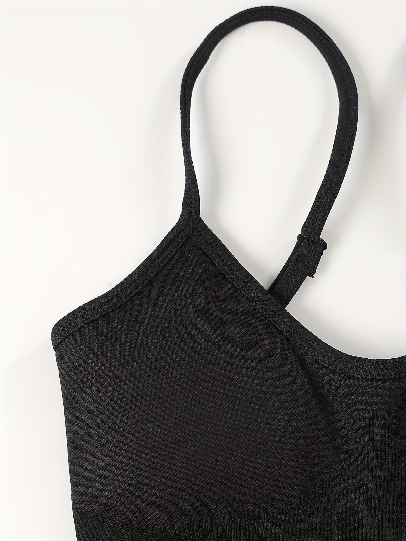 Rib Knit Yoga Jumpsuit Round Neck High Stretch Bodysuit