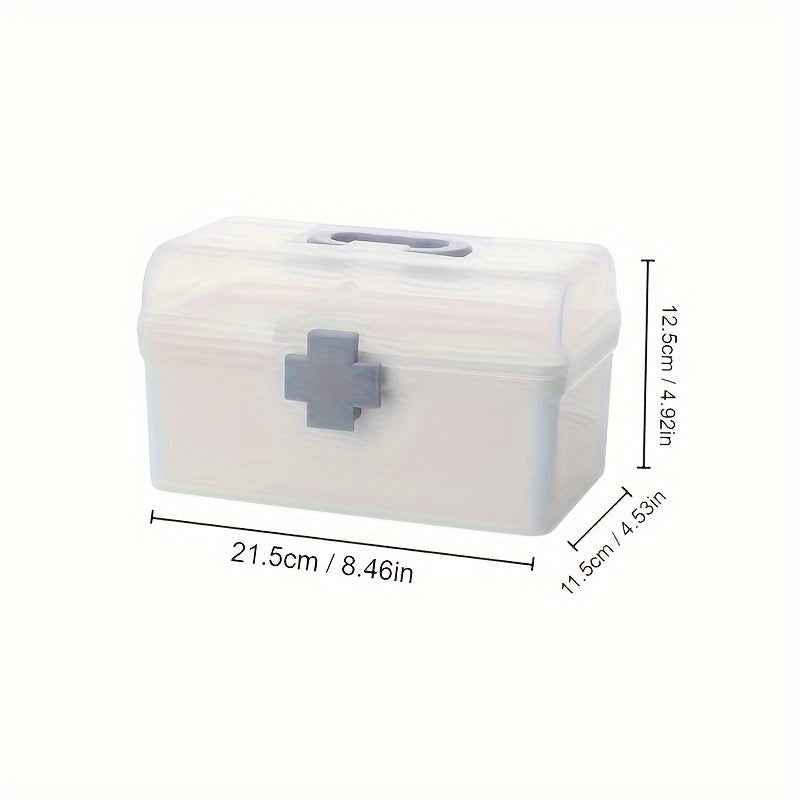 Large Capacity Medicine Bin with Handle Home Storage Box