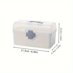 Large Capacity Medicine Bin with Handle Home Storage Box