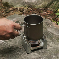 Portable Solid Alcohol Stove for Outdoor Cooking