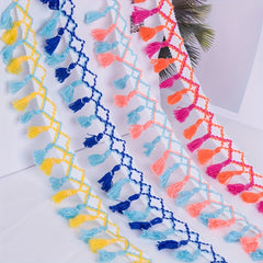 Ethnic Style Tassel Lace DIY Material for Sofa and Curtain Decoration