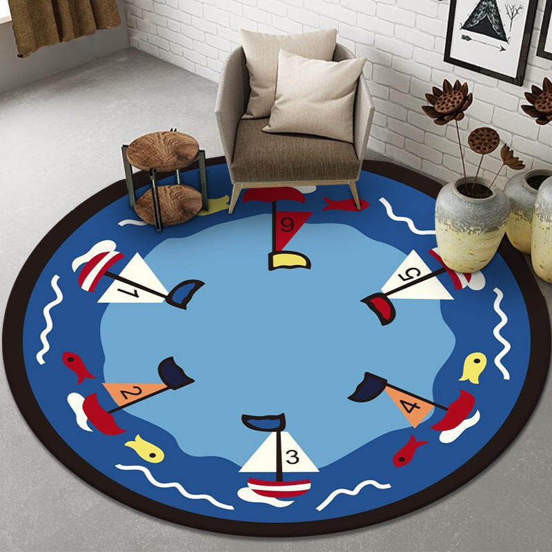 Kindergarten Floor Mat Round Mat Children Small Animal Fruit Crawling Mat