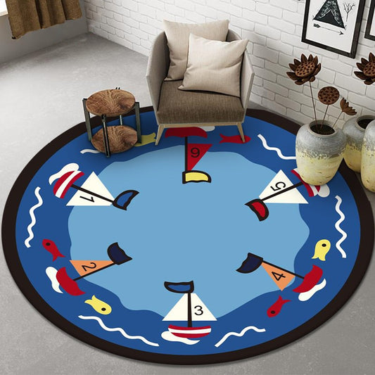 Kindergarten Floor Mat Round Mat Children Small Animal Fruit Crawling Mat