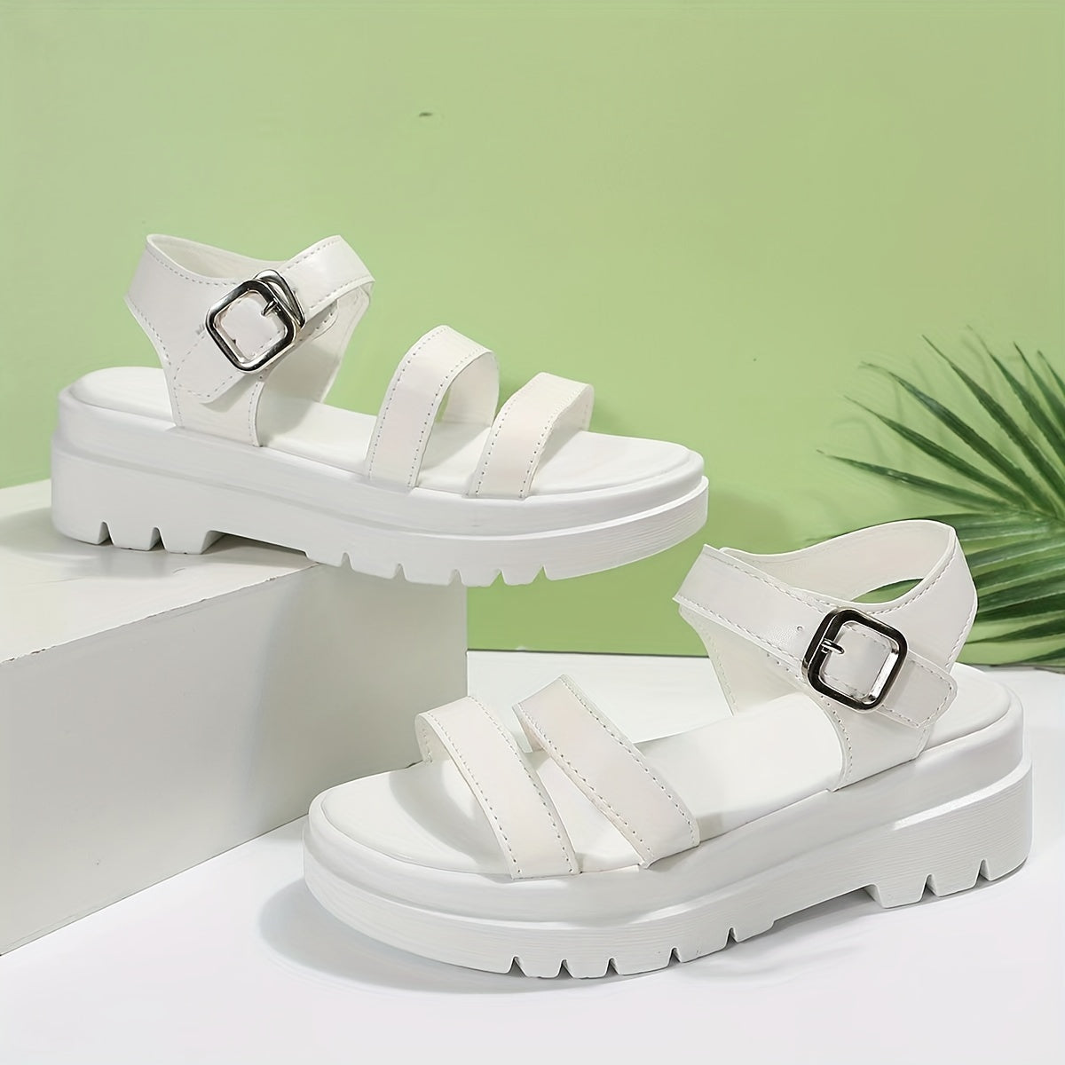 Women's Double Band Sports Sandals Ankle Strap Buckle Summer Sandals