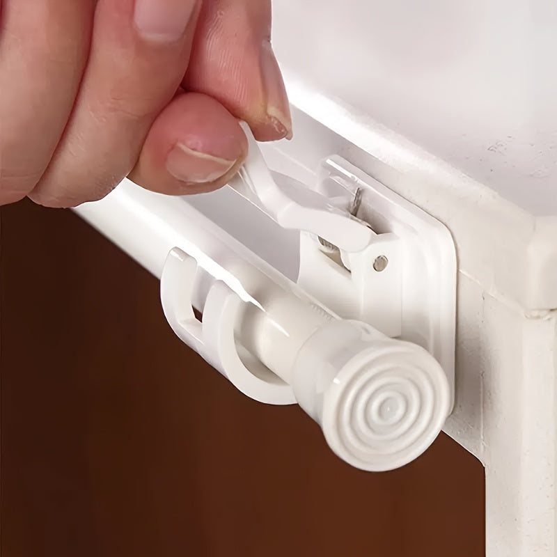 2pcs Adhesive Rod Holder No Drill Curtain Hook Holder