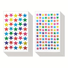 10pcs Laser Sparkle Star Stickers Self Adhesive Star Stickers In 6 Colors