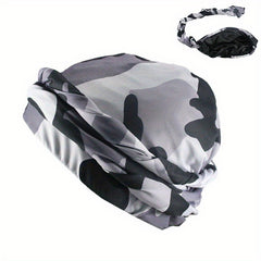 Camouflage Ethnic Men's Headband Cap Elastic Easy To Store Soft Cap