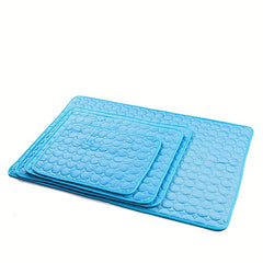 1pc Pet Ice Mat Ice Silk Mat Small Animal Mat Random