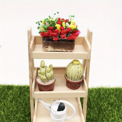 12 Dollhouse Garden Scene Set Mini Potted Plants Micro Landscape Decoration DIY