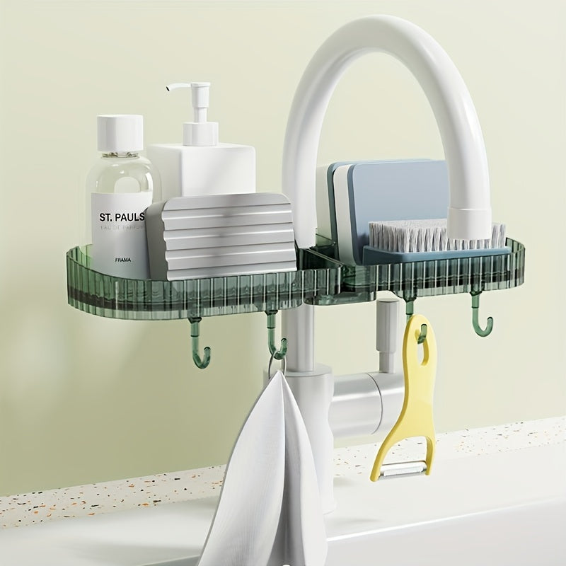 Sink Faucet Storage Rack Multifunctional Drainage Organizer Hanging Rack