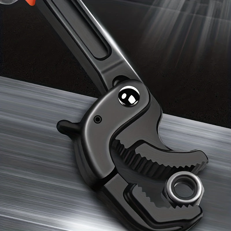 30mm Pipe Wrench Spanner High Carbon Steel Grip Tool For Plumber