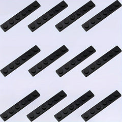 12pcs 1X6 Low Wall Bricks Character Christmas Architectural Scen