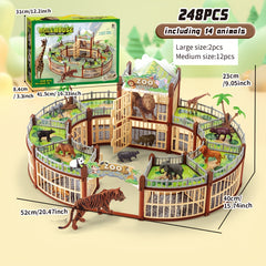Wild Animal Toy Set for Boys - Pandas, Lions, Tigers, Elephants