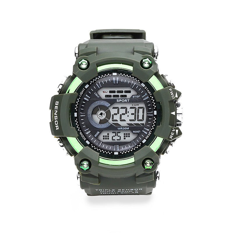 Luminous Sports Electronic Watch Waterproof Teen Watch