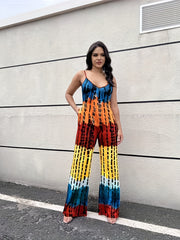 Tie Dye Cami Jumpsuit for Women