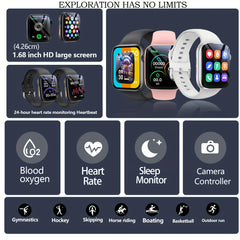 Touch Screen Phone Answering Sports Fitness Smart Watch