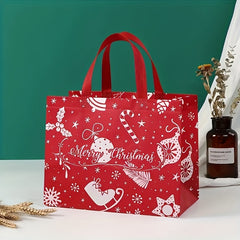 8 Reusable Christmas Gift Bags With Reinforced Handles
