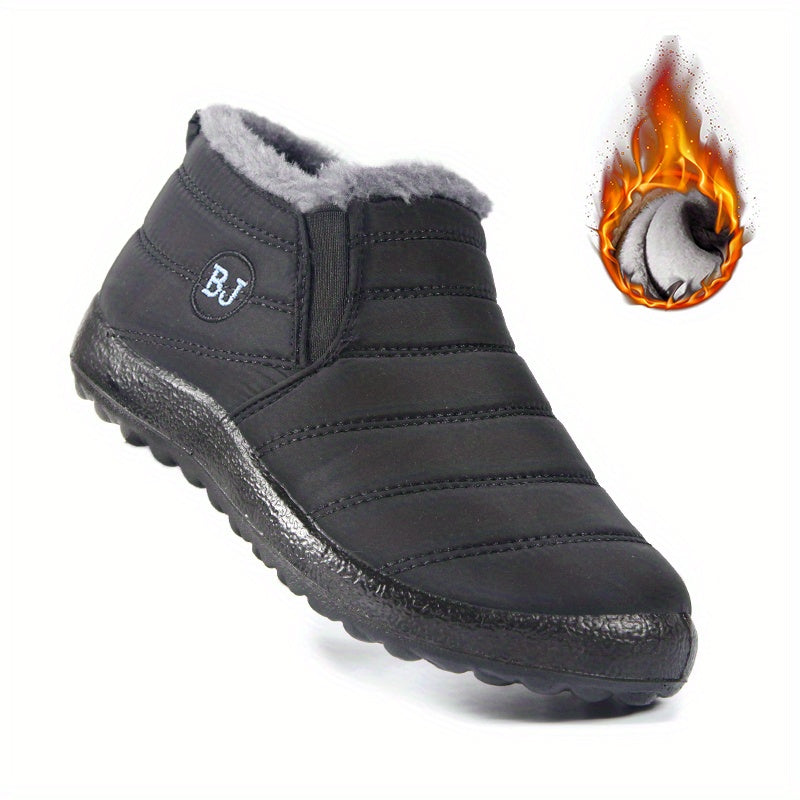 Women's Waterproof Snow Boots Thermal Winter Short Slip On