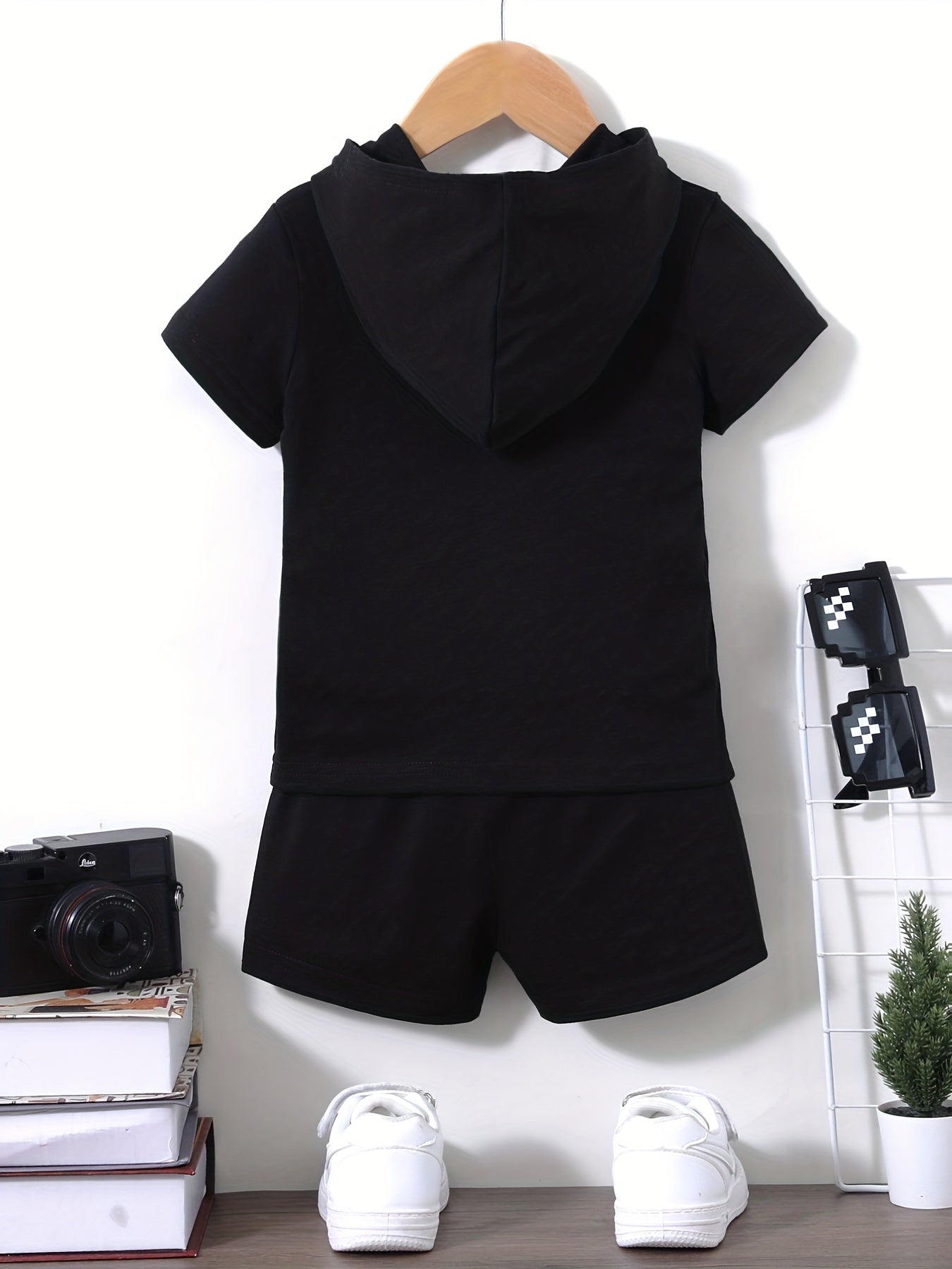 Baby Boy's Short Sleeve Hoodie & Shorts