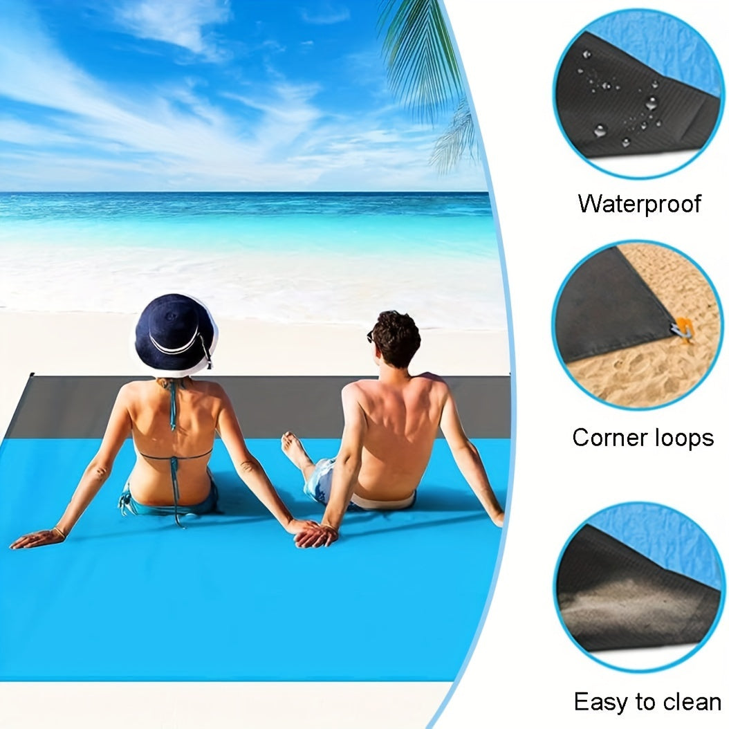 Waterproof Beach Mat 140 200 210T Polyester Sandproof Easy To Clean