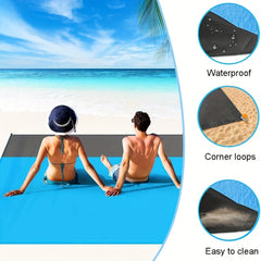 Waterproof Beach Mat 140 200 210T Polyester Sandproof Easy To Clean