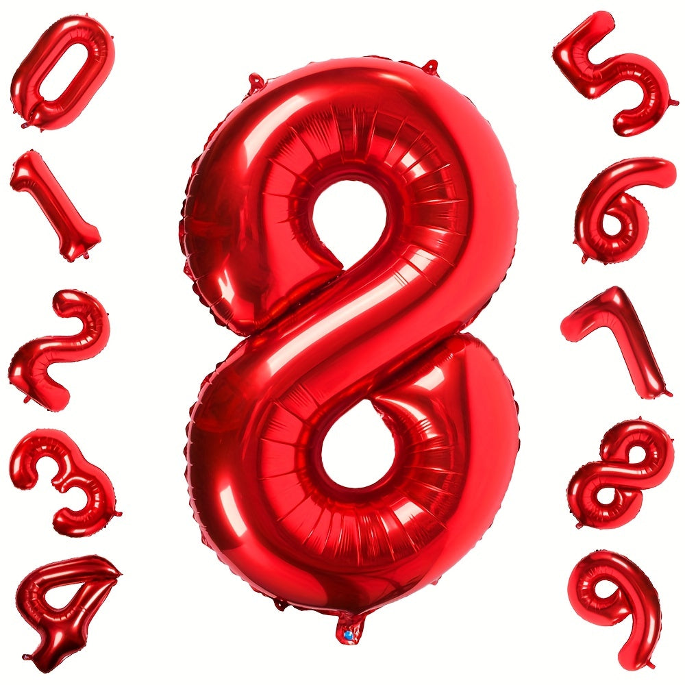 6 Cm Red Large Numbers 0 9 Birthday Party Decorations