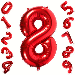 6 Cm Red Large Numbers 0 9 Birthday Party Decorations