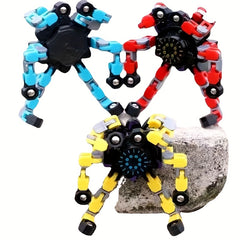 2pcs Fingertip Mechanical Gyroscope Transforming Mecha Toy