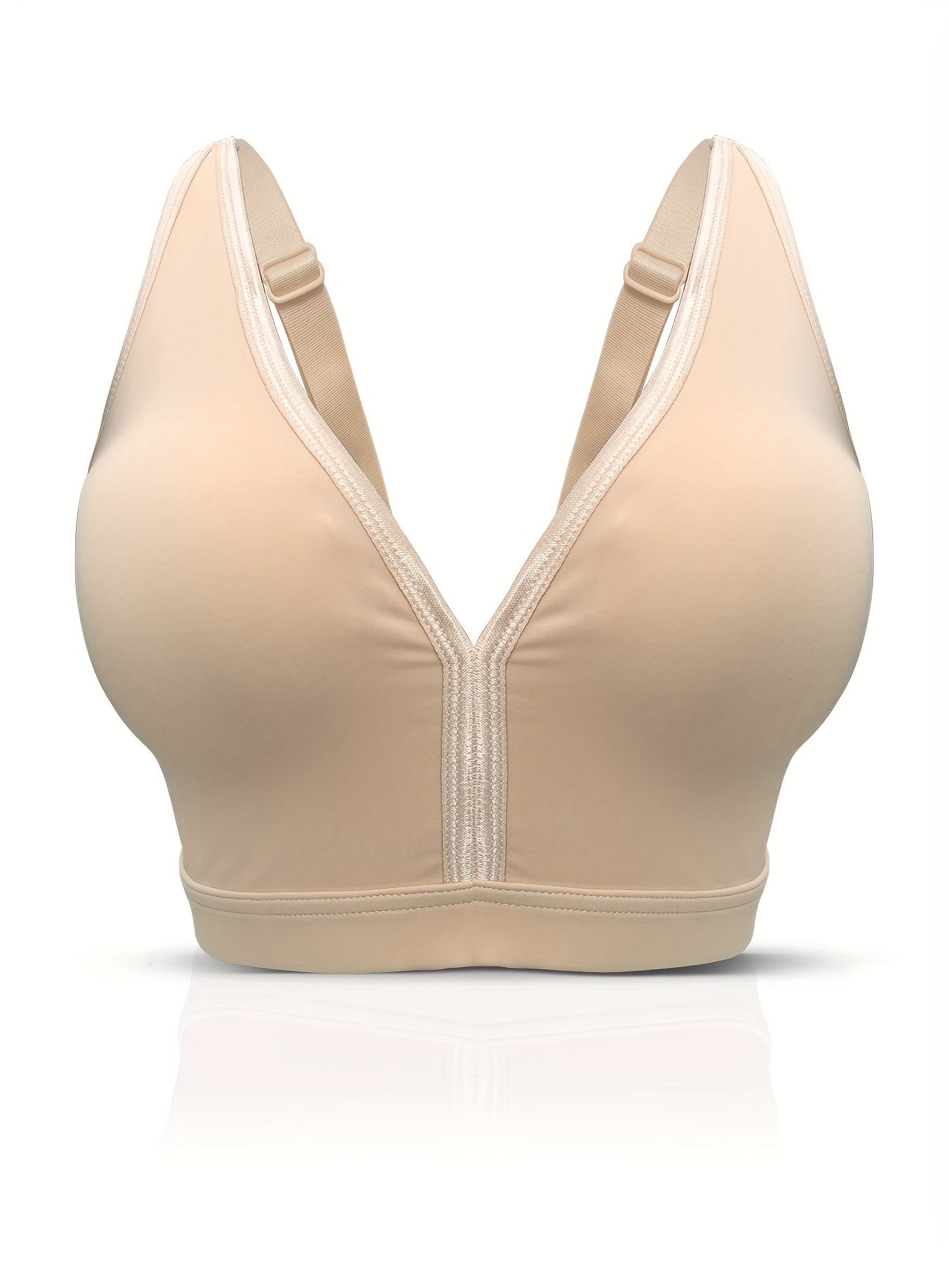 Plus Size Comfort Bra Wide Straps Wireless Medium Stretch