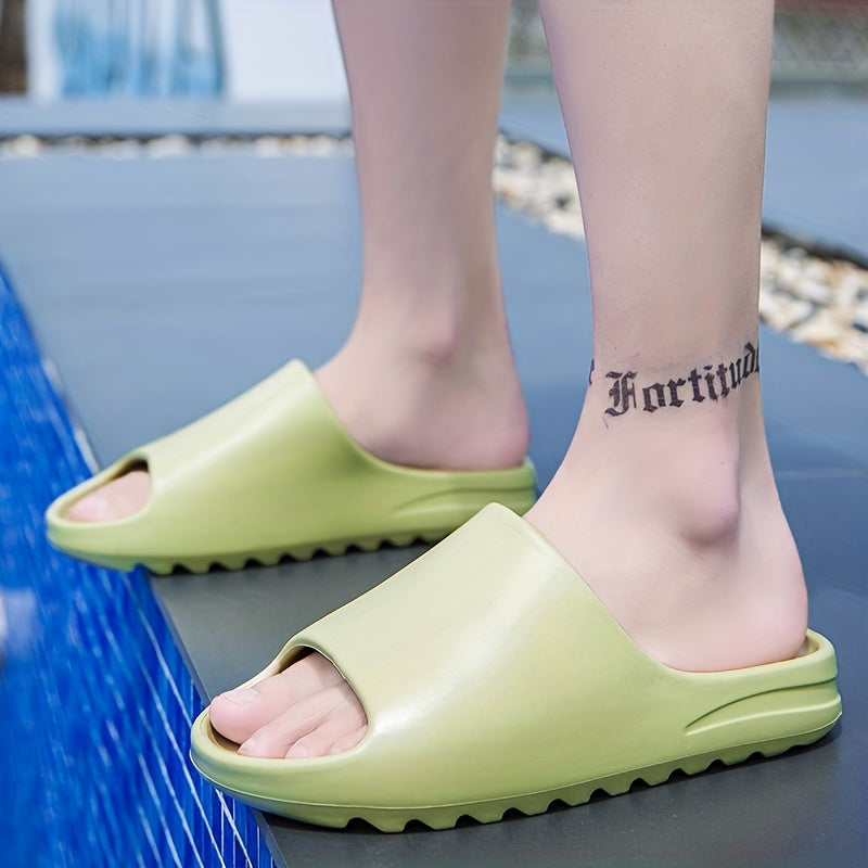 Men's Pillow Slides Casual Non Slip Slippers Open Toe Shoes