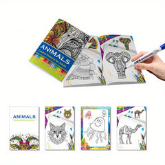 Animal Designs Coloring Book 32 Sheets - Relaxing Art Supplies for Stress Relief